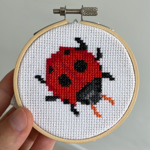 Mushroom cross-stitch